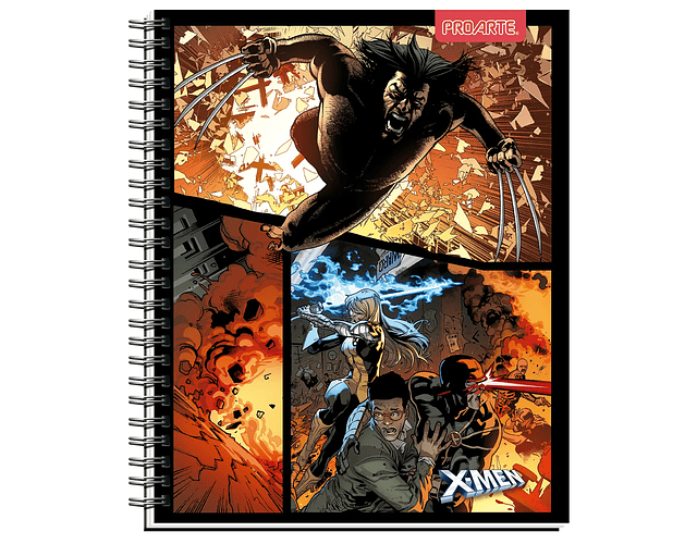 CUADERNO UNIVERSITARIO 100 HJS 7MM XMEN