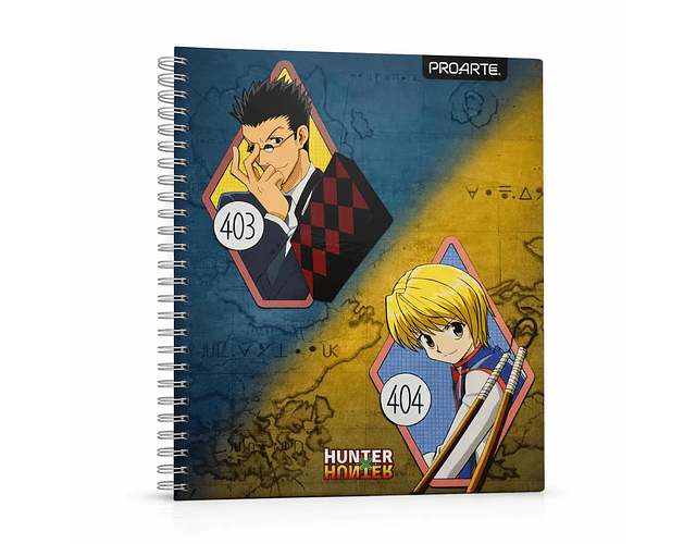 CUADERNO UNIVERSITARIO 100 HJS 7MM HUNTERxHUNTER 