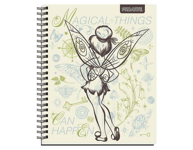 CUADERNO UNIVERSITARIO 100 HJS 7MM SUPER TINKERBELL 