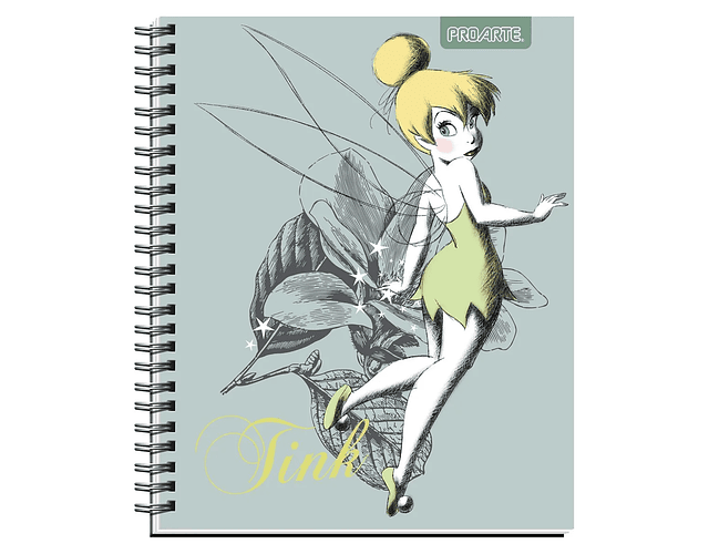 CUADERNO UNIVERSITARIO 100 HJS 7MM SUPER TINKERBELL 