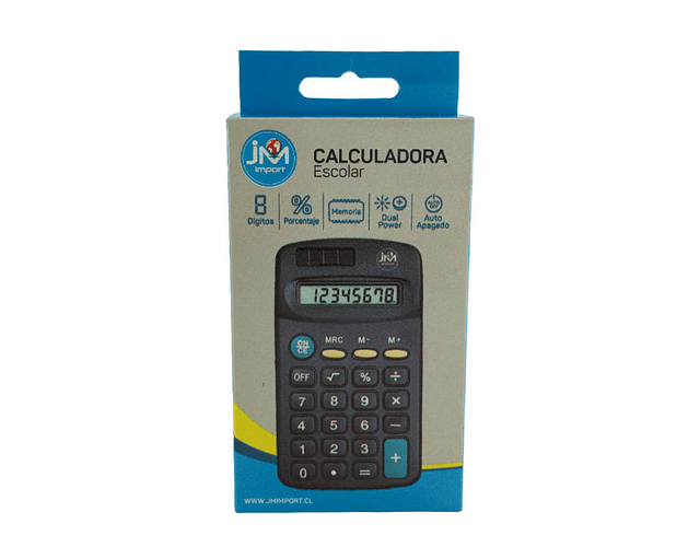 CALCULADORA ESCOLAR 8 DIGITOS