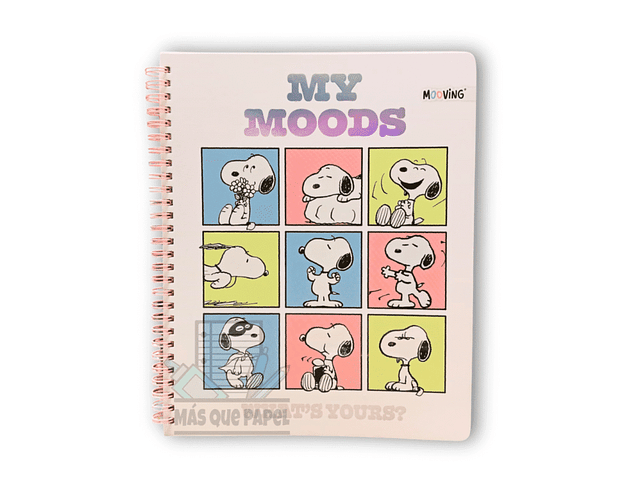 CUADERNO UNIVERSITARIO 100 HJS 7MM SNOOPY