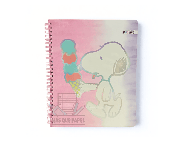 CUADERNO UNIVERSITARIO 100 HJS 7MM SNOOPY