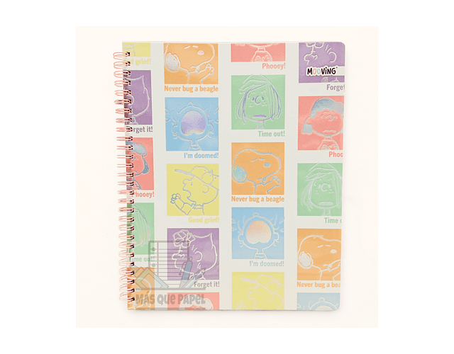 CUADERNO UNIVERSITARIO 100 HJS 7MM SNOOPY
