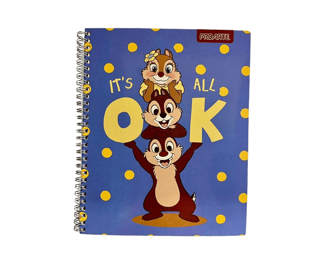 CUADERNO UNIVERSITARIO 100 HJS 7MM CHIP&DALE 