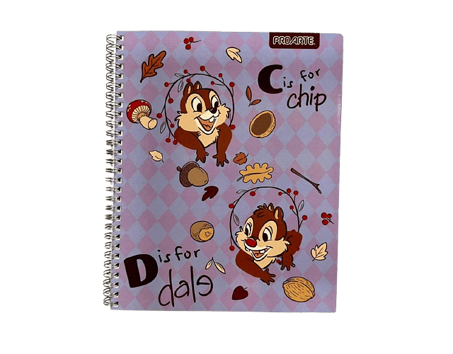 CUADERNO UNIVERSITARIO 100 HJS 7MM CHIP&DALE 