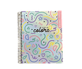 CUADERNO BOOK 120 HOJAS MAT 5MM PASTEL