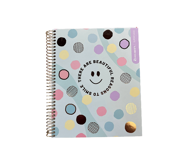 CUADERNO BOOK 120 HOJAS MAT 5MM PASTEL