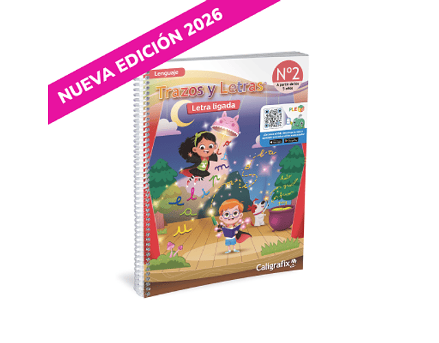 CUADERNO CALIGRAFIX TRAZOS Y LETRAS N°2