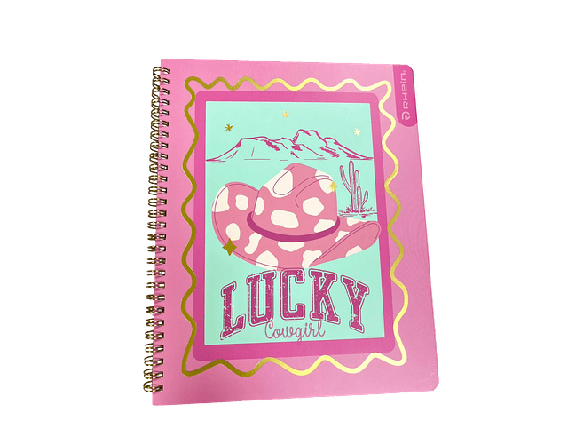 CUADERNO UNIVERSITARIO 100 HOJAS 7MM COW GIRL