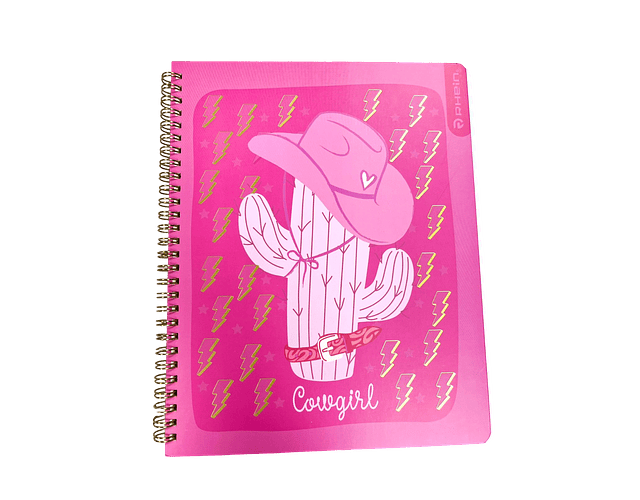 CUADERNO UNIVERSITARIO 100 HOJAS 7MM COW GIRL
