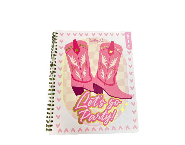 CUADERNO UNIVERSITARIO 100 HOJAS 7MM COW GIRL