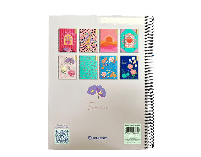 CUADERNO TOP 120 HOJAS FEMME