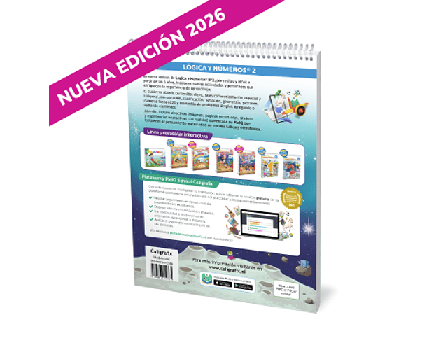 CUADERNO CALIGRAFIX LÓGICA Y NÚMEROS N°2