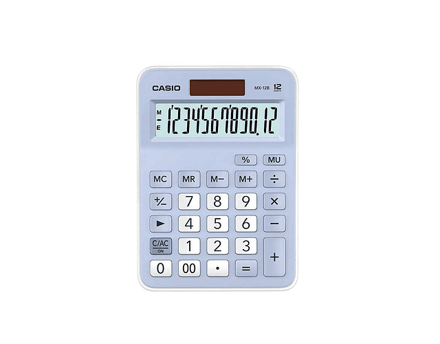 CALCULADORA MX-12B CELESTE 