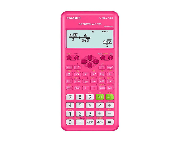 CALCULADORA CIENTIFICA FX-82 ROSADO