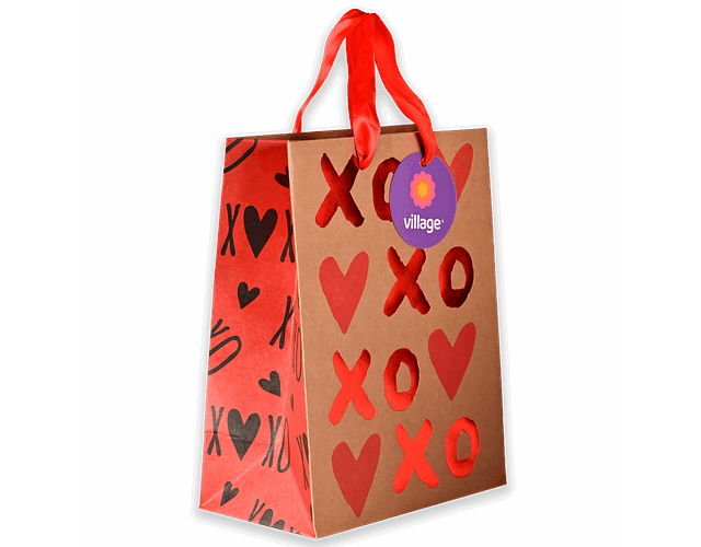 BOLSA DE REGALO AMOR 18X23X10CM 