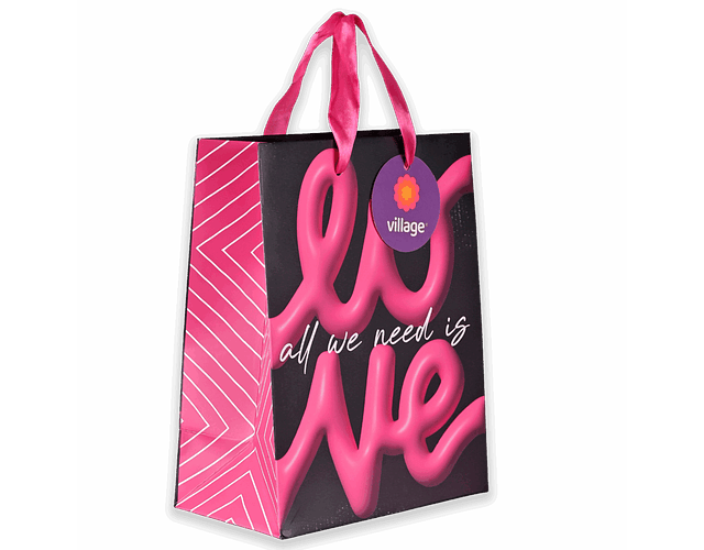 BOLSA DE REGALO AMOR 18X23X10CM 