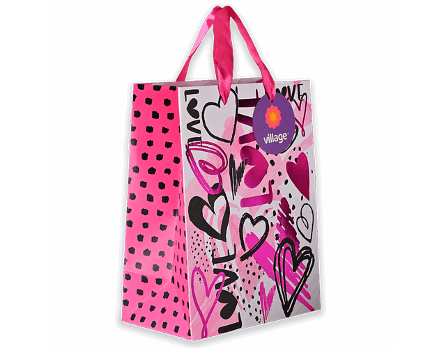BOLSA DE REGALO AMOR 18X23X10CM 