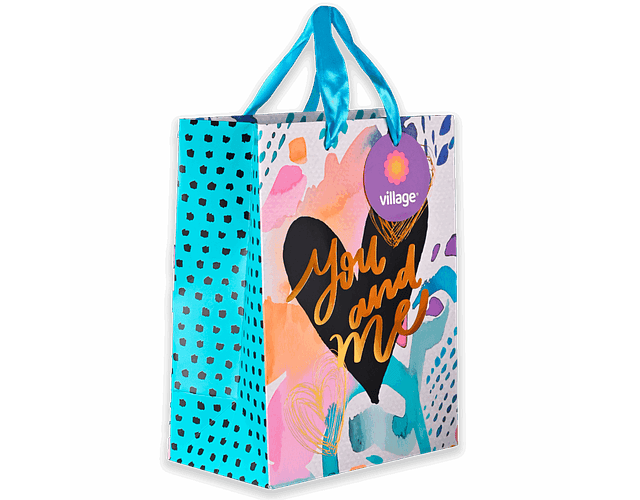 BOLSA DE REGALO AMOR 18X23X10CM 