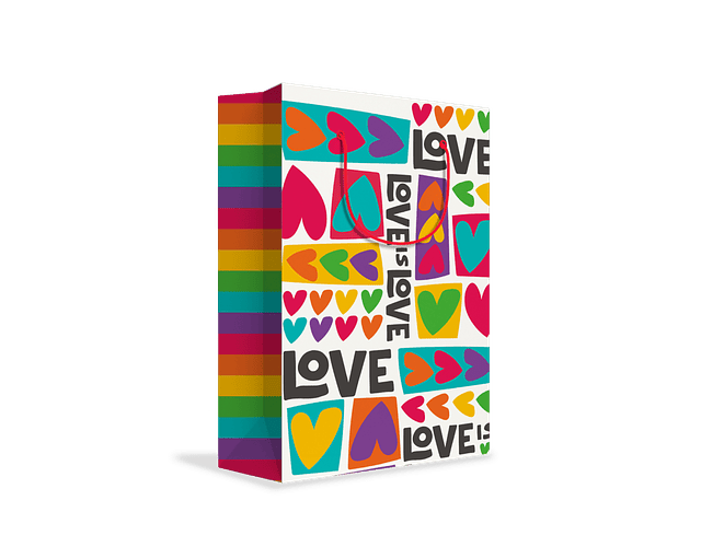 BOLSA DE REGALO AMOR 26X33X13CM 