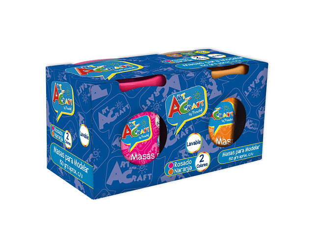 MASA PARA MODELAR 2 COLORES 150GRS. 