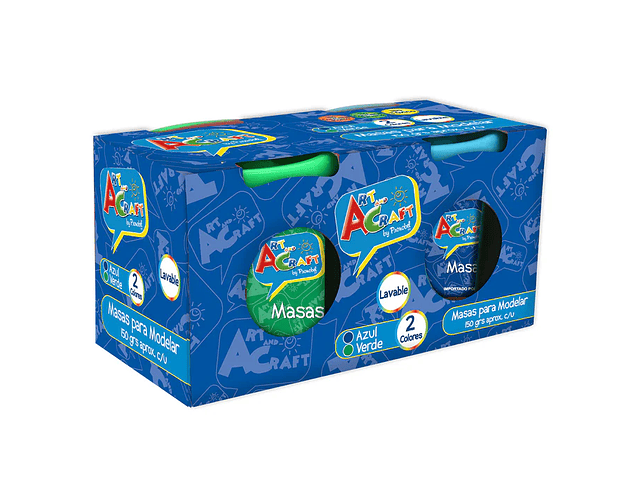 MASA PARA MODELAR 2 COLORES 150GRS. 