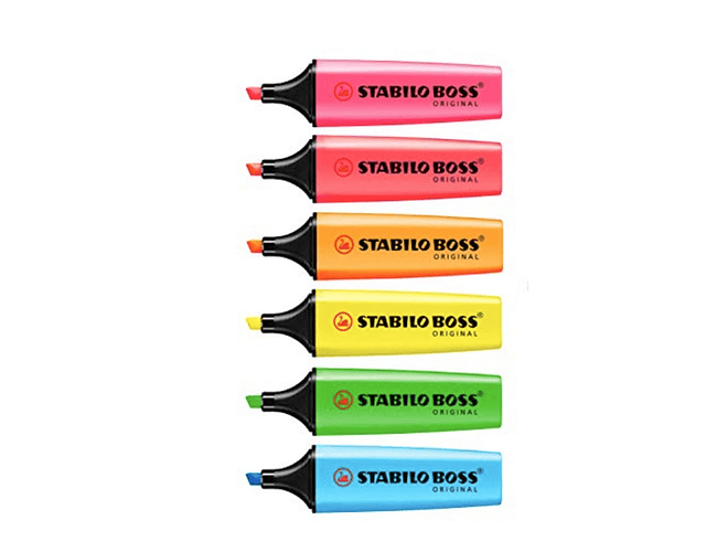 DESTACADOR STABILO BOSS - DIFERENTES COLORES