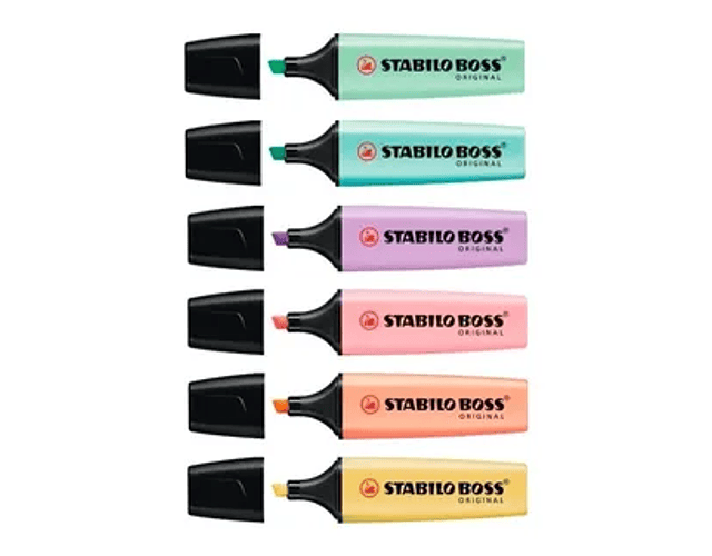 DESTACADOR PASTEL STABILO BOSS - DIFERENTES COLORES.