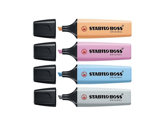 DESTACADOR PASTEL STABILO BOSS - DIFERENTES COLORES.