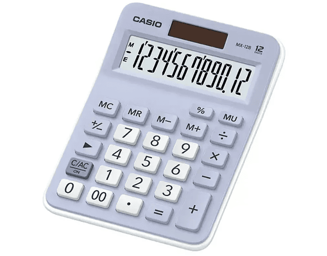 CALCULADORA MX-12B CELESTE 