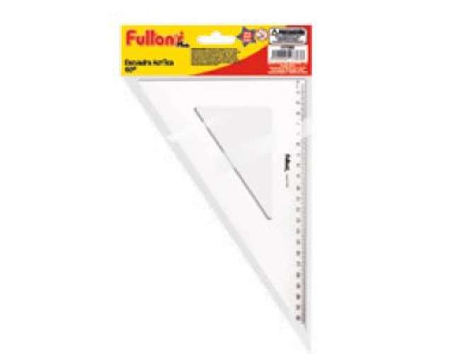 ESCUADRA ACRILICA 22 CM HUMO 60° BISELADA 