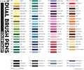 MARCADOR DUAL BRUSH PEN - DIFERENTES COLORES