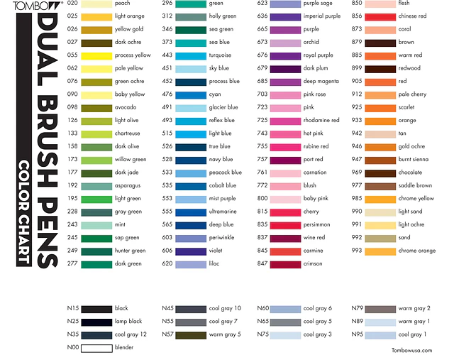MARCADOR DUAL BRUSH PEN - DIFERENTES COLORES