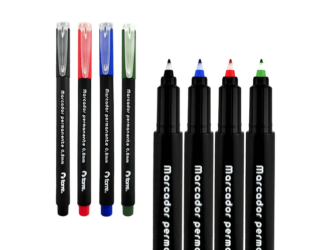 MARCADOR PERMANENTE  0,8 MM  DIFERENTES COLORES