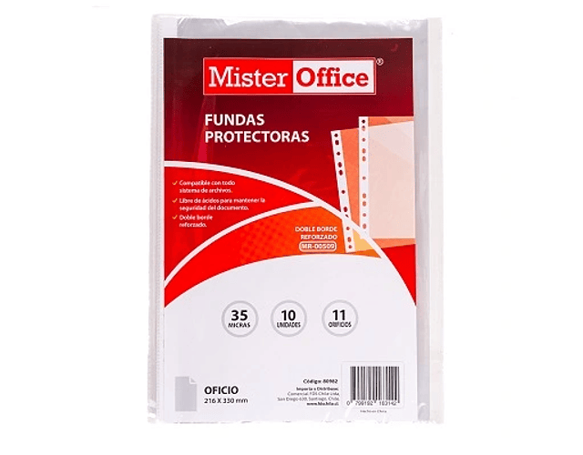 FUNDA OFICIO  BLANCO 10 UNIDADES