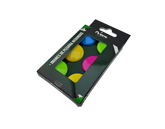 IMANES REDONDO DE PIZARRAS 6 UNIDADES