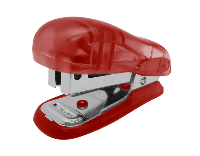 BLISTER CORCHETERA PLASTICA MINI 10 HOJAS ROJA