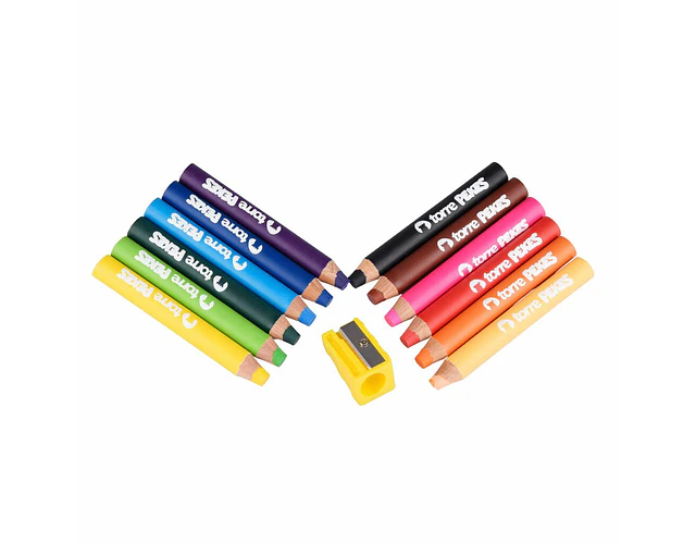 LAPICES PEKES 12 COLORES + SACAPUNTAS