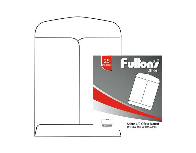 SOBRE SACO 1/2 OFICIO BLANCO 
