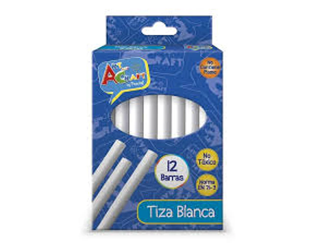 TIZA BLANCA 12 UNIDADES
