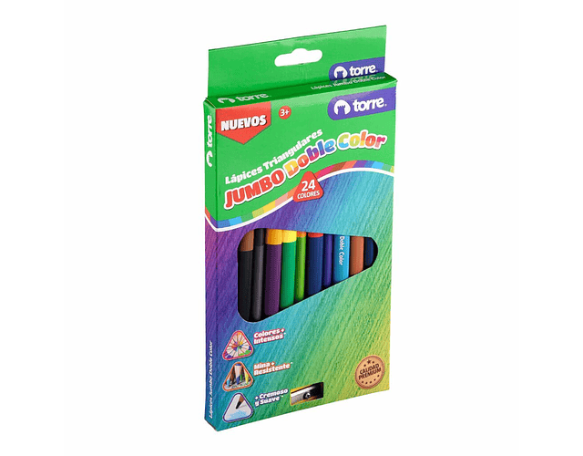 LAPICES DOBLE COLOR JUMBO TRIANGULAR