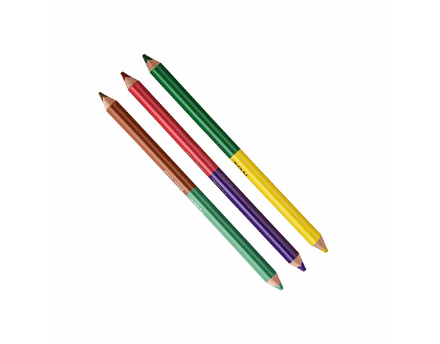 LAPICES DOBLE COLOR JUMBO TRIANGULAR