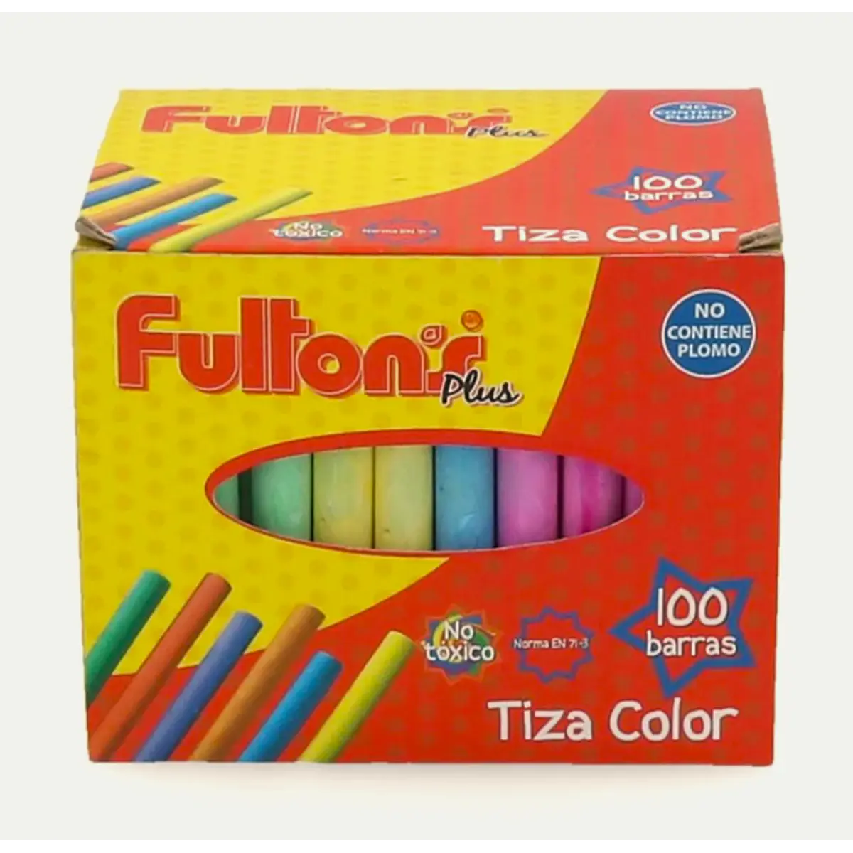 TIZA COLOR 100 UNIDADES EN CAJA