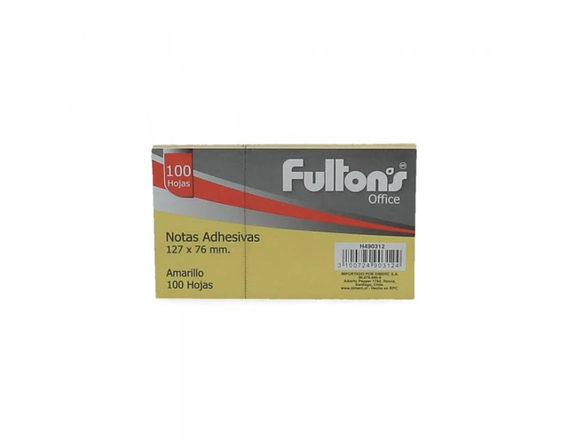 NOTA ADHESIVA POST IT AMARILLO 127X76
