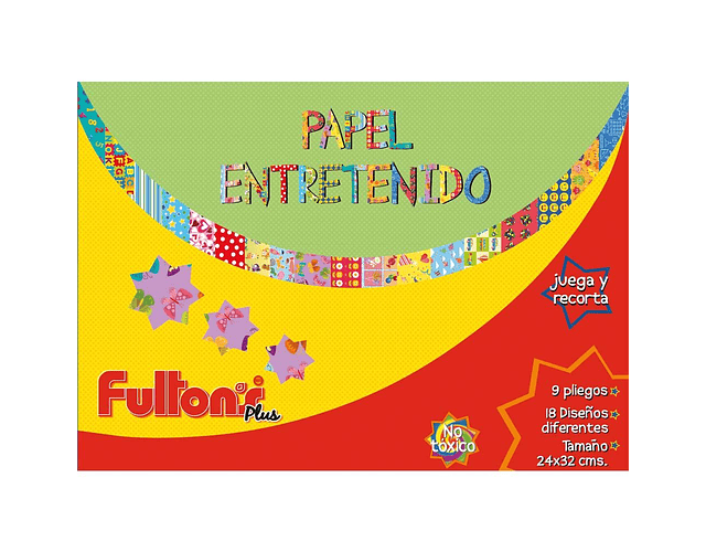 CARPETA PAPEL ENTRETENIDO 24X32CMS 9 HJS.18 DISEÑOS