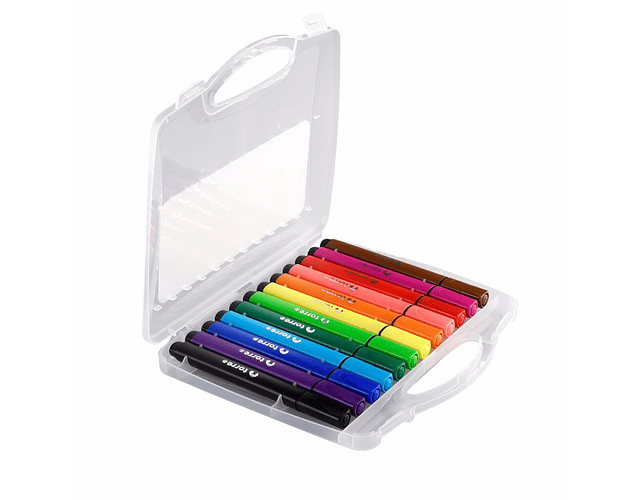 MARCADORES JUMBO TRIANGULAR 12 COLORES