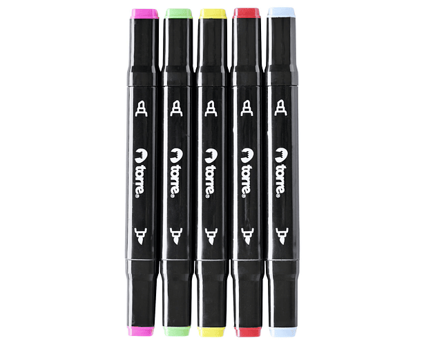 MARCADORES DE ILUSTRACION DOBLE PUNTA 60 COLORES