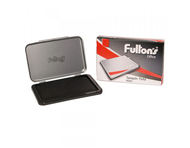 TAMPON TINTA N2 MED. NEGRO TAPA METALICA 