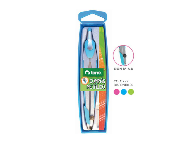 BL.COMPÁS METALICO CON MINA